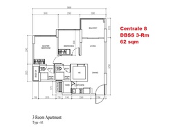 Blk 520A Centrale 8 At Tampines (Tampines), HDB 3 Rooms #227220571